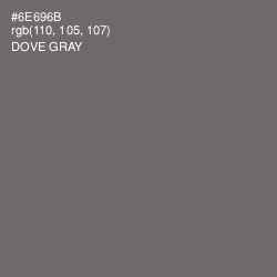 #6E696B - Dove Gray Color Image